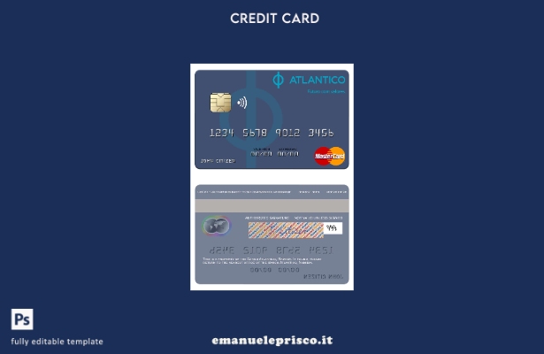 modello mastercard Namibia Banco Atlantico stile verificato